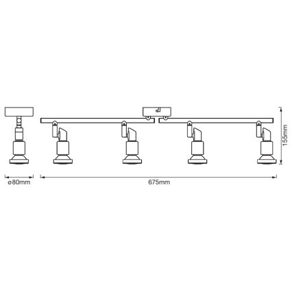 Ledvance - LED Reflektorska lampa SPOT 4xGU10/3W/230V