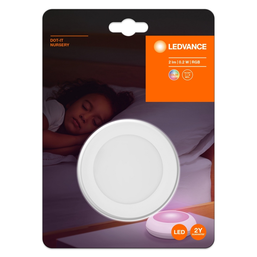 Ledvance - LED RGB Orijentacijsko svetlo na dodir DOT-IT LED/0,2W/4,5V