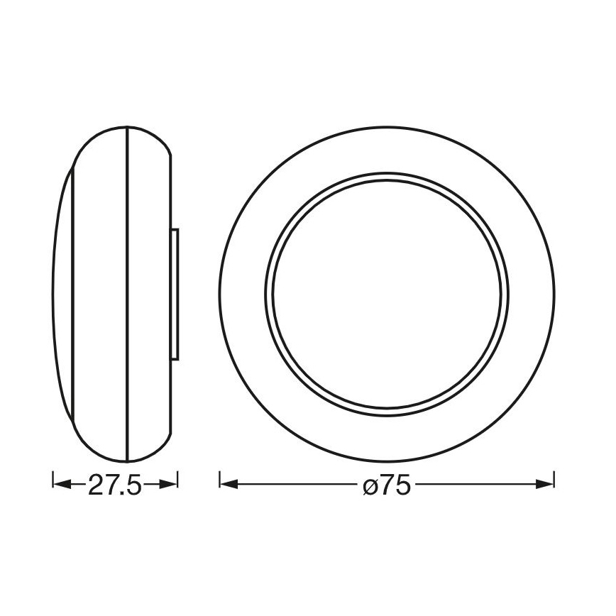Ledvance - LED RGB Orijentacijsko svetlo na dodir DOT-IT LED/0,2W/4,5V