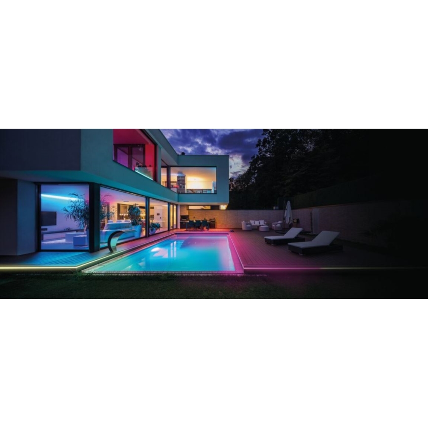 Ledvance - LED RGB prigušiva spoljašnja traka FLEX 5m LED/23W/230V IP44 + daljinski upravljač