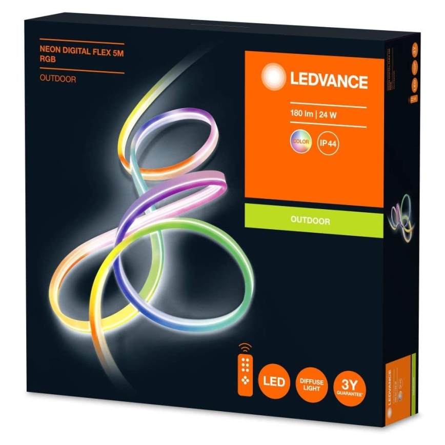 Ledvance - LED RGB prigušiva spoljašnja traka FLEX 5m LED/23W/230V IP44 + daljinski upravljač