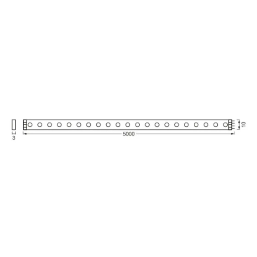 Ledvance - LED RGB prigušiva traka FLEX AUDIO 5m LED/20W/230V + daljinski upravljač