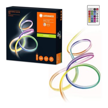 Ledvance - LED RGB spoljašnja prigušiva traka FLEX 3m LED/15W/230V IP44 + daljinski upravljač