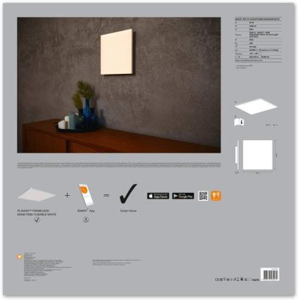 Ledvance - LED RGB+TW Prigušiva svetiljka SMART+ FRAMELESS LED/40W/230V 3000K-6500K Wi-Fi