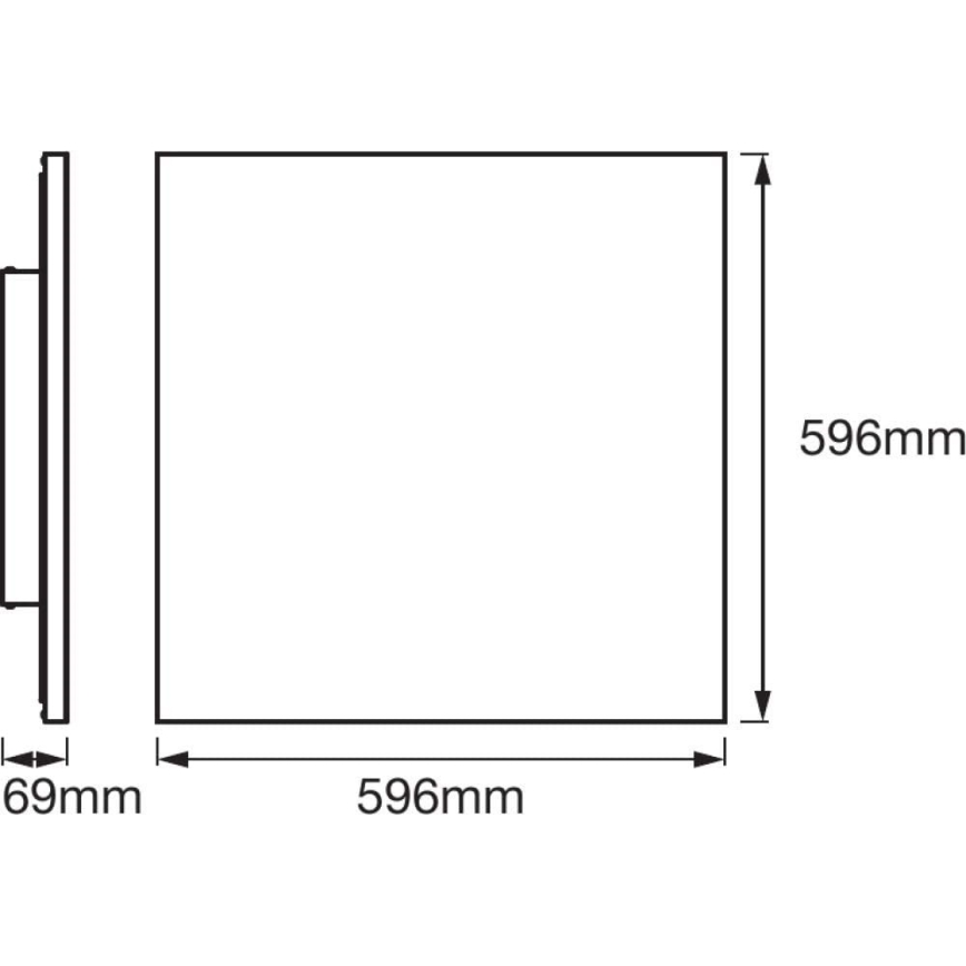Ledvance - LED RGB+TW Prigušiva svetiljka SMART+ FRAMELESS LED/40W/230V 3000K-6500K Wi-Fi