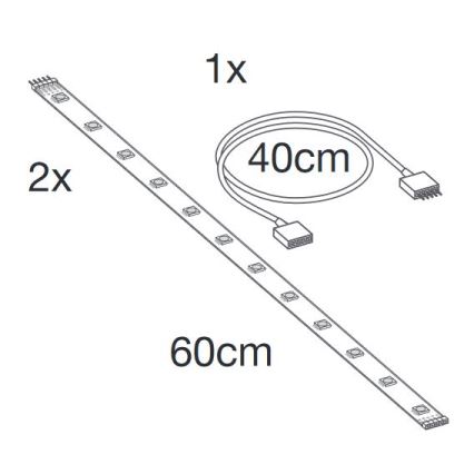 Ledvance - LED RGB+TW Proširujuća prigušivi traka SMART+ FLEX 1,2m LED/6W/12V