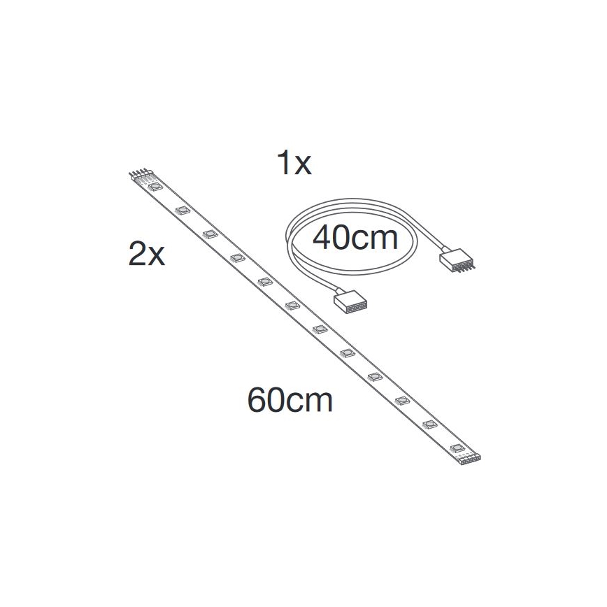 Ledvance - LED RGB+TW Proširujuća prigušivi traka SMART+ FLEX 1,2m LED/6W/12V