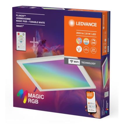 Ledvance - LED RGBW prigušiva stropna svetiljka SMART+ MAGIC LED/24W/230V 2700-6500K Wi-Fi + daljinski upravljač