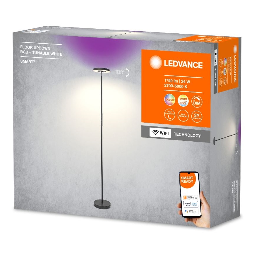 Ledvance - LED RGBW Prigušiva podna lampa SMART+ FLOOR LED/13,5W/230V 2700-5000K Wi-Fi