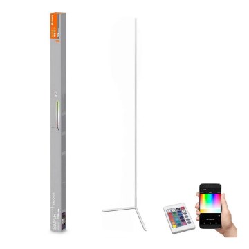 Ledvance - LED RGBW prigušiva podna lampa SMART+ FLOOR LED/20W/230V 2700-6500K Wi-Fi bela + daljinski upravljač