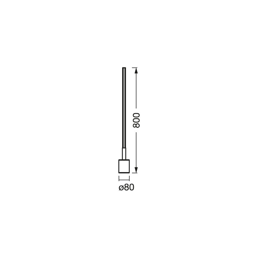 Ledvance - LED RGBW Prigušiva podna lampa SMART+ FLOOR LED/8W/230V 2700-6500K Wi-Fi crna + daljinski upravljač