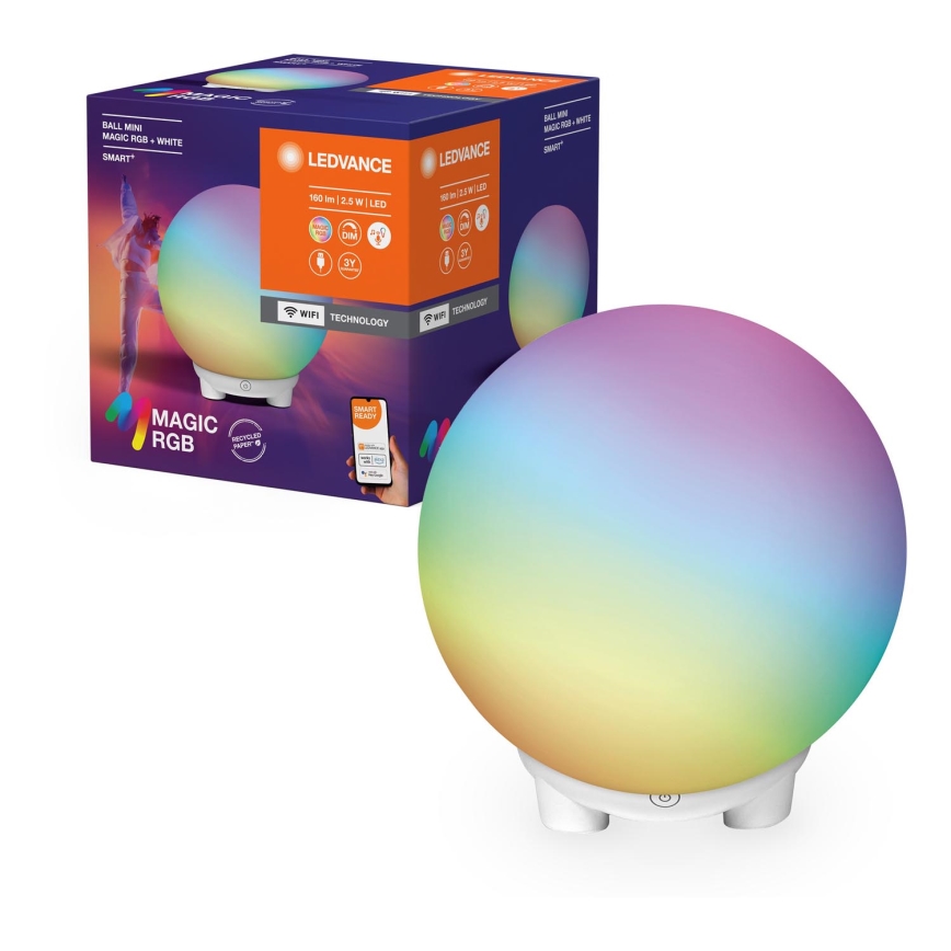 Ledvance - LED RGBW Prigušiva punjiva stona lampa SMART+ MAGIC LED/2,5W/5V 2200-6500K Wi-Fi