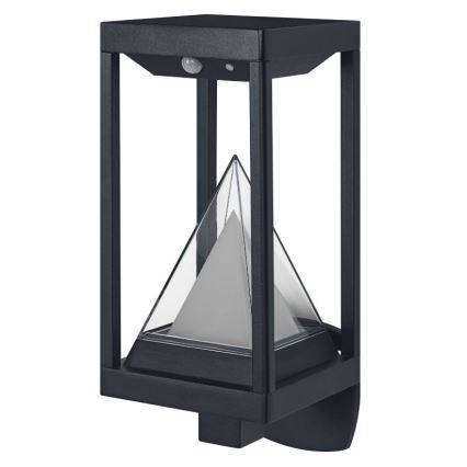 Ledvance - LED RGBW Prigušiva solarna zidna lampa sa senzorom SMART+ ALPS LED/6W/3,7V 3000K IP44