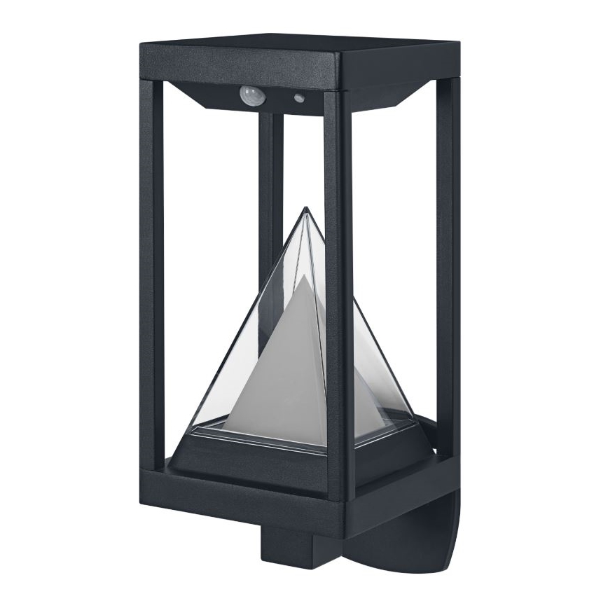 Ledvance - LED RGBW Prigušiva solarna zidna lampa sa senzorom SMART+ ALPS LED/6W/3,7V 3000K IP44