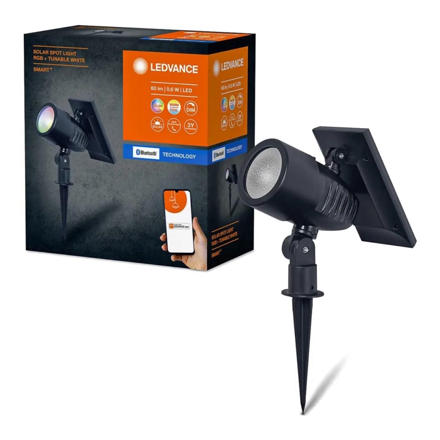 Ledvance - LED RGBW Prigušiva solarna lampa SMART+ SOLAR LED/0,6W/3,7V 2000 mAh 3000-6500K IP44