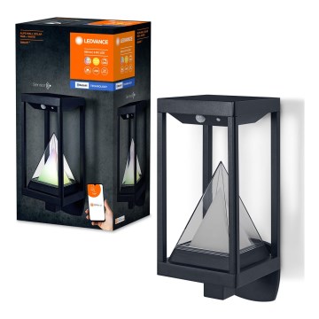 Ledvance - LED RGBW Prigušiva solarna zidna lampa sa senzorom SMART+ ALPS LED/6W/3,7V 3000K IP44