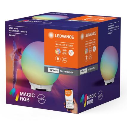 Ledvance - LED RGBW Prigušiva punjiva stona lampa SMART+ MAGIC LED/2,5W/5V 2200-6500K Wi-Fi