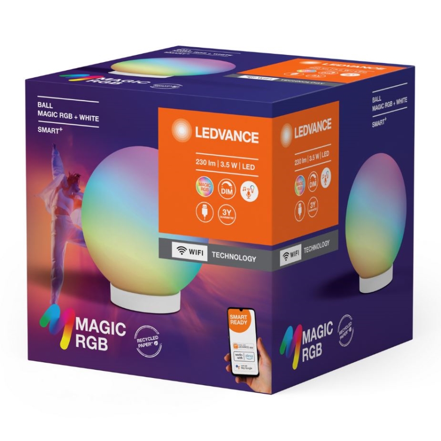 Ledvance - LED RGBW Prigušiva punjiva stona lampa SMART+ MAGIC LED/3,5W/5V 2200-6500K Wi-Fi