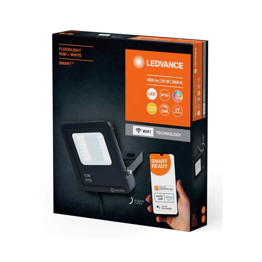 Ledvance - LED RGBW Prigušivi spoljni reflektor SMART+ FLOODLIGHT LED/50W/230V IP65 Wi-Fi