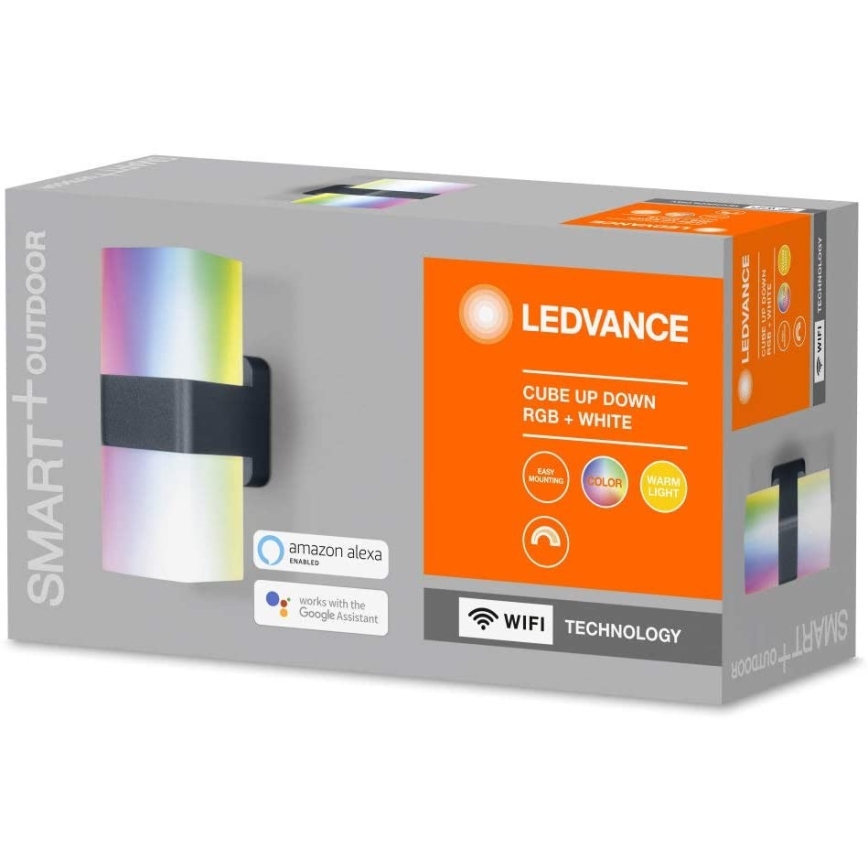 Ledvance - LED RGBW Spoljna zidna svetiljka SMART+ CUBE LED/13,5W/230V IP44 Wi-Fi