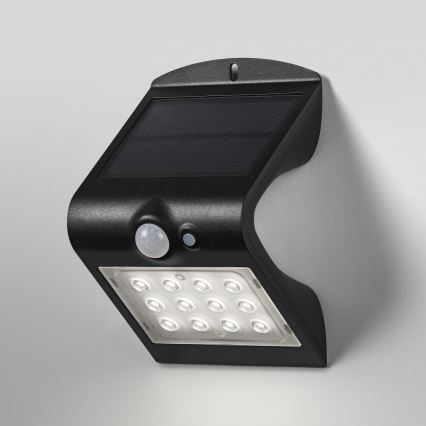 Ledvance - LED Solarna zidna lampa sa senzorom za pokret i dan/noć BUTTERFLY LED/1,5W/3,7V 1200 mAh IP65