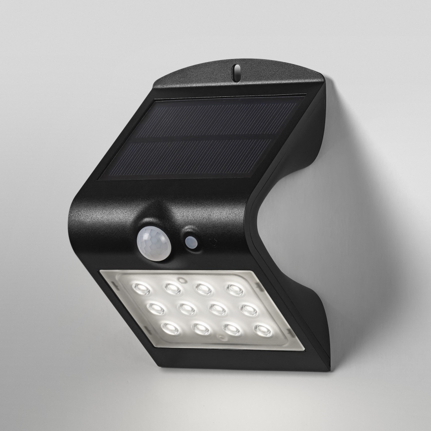 Ledvance - LED Solarna zidna lampa sa senzorom za pokret i dan/noć BUTTERFLY LED/1,5W/3,7V 1200 mAh IP65