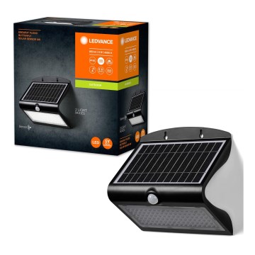 Ledvance - LED Solarna zidna lampa sa senzorom BUTTERFLY LED/8W/3,7V IP65