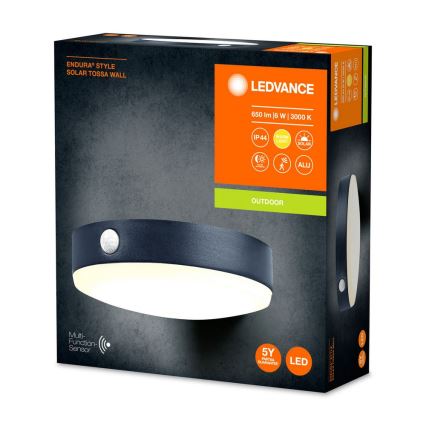 Ledvance - LED Solarna zidna lampa sa senzorom ENDURA STYLE LED/6W/3,7V 1420 mAh IP44