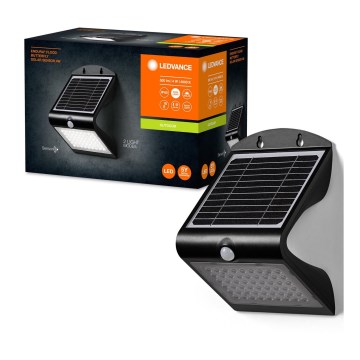 Ledvance - LED Solarna zidna lampa sa senzorom za pokret i dan/noć BUTTERFLY LED/4W/3,7V 2000 mAh IP65