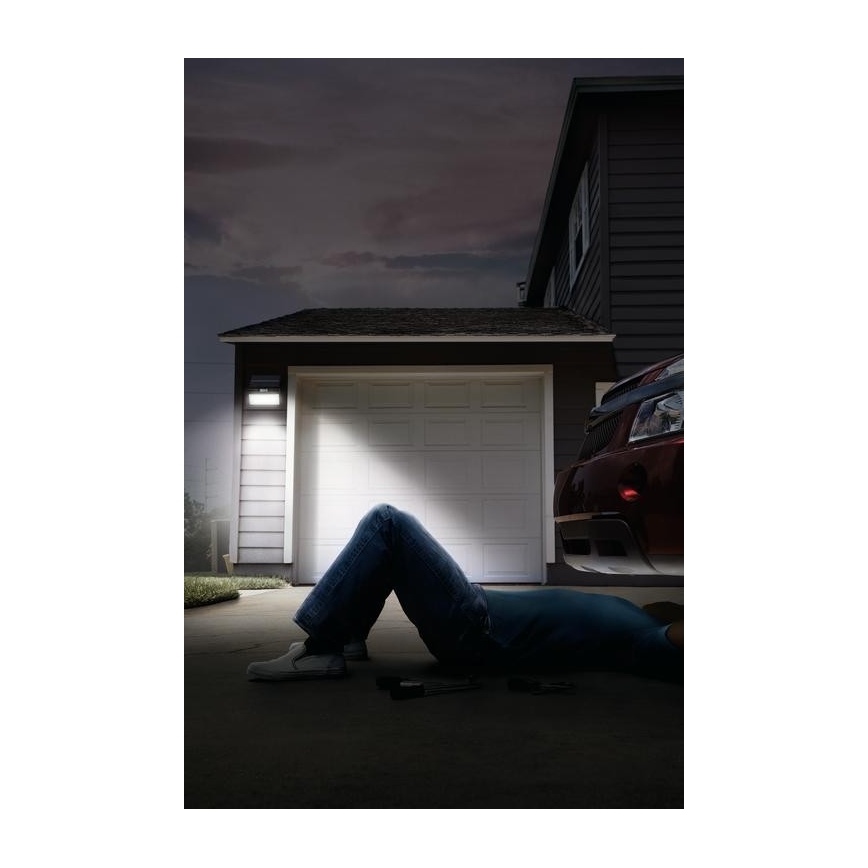 Ledvance - LED Spoljašnji solarni zidni reflektor sa senzorom FLOOD LED/2,9W/3,7V 2600 mAh IP44
