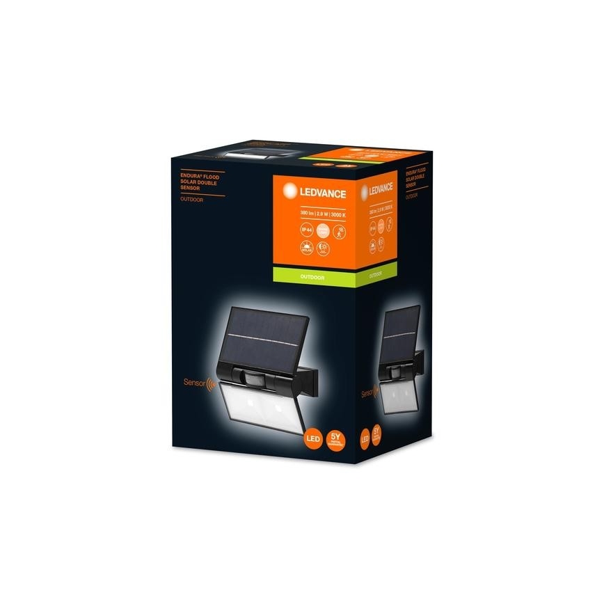 Ledvance - LED Spoljašnji solarni zidni reflektor sa senzorom FLOOD LED/2,9W/3,7V 2600 mAh IP44