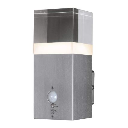 Ledvance - LED spoljašnja zidna svetiljka sa senzorom CRYSTAL 1xLED/5W/230V IP44