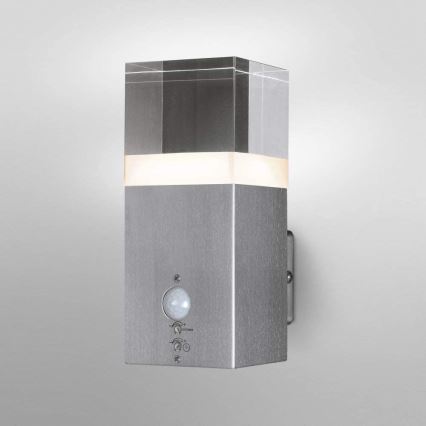 Ledvance - LED spoljašnja zidna svetiljka sa senzorom CRYSTAL 1xLED/5W/230V IP44