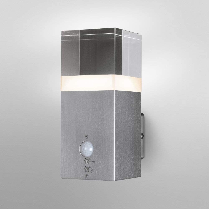 Ledvance - LED spoljašnja zidna svetiljka sa senzorom CRYSTAL 1xLED/5W/230V IP44