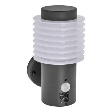 Ledvance - LED spoljašnje zidno svetlo sa senzorom ENDURA RONDO LED/9,5W/230V IP44 antracit