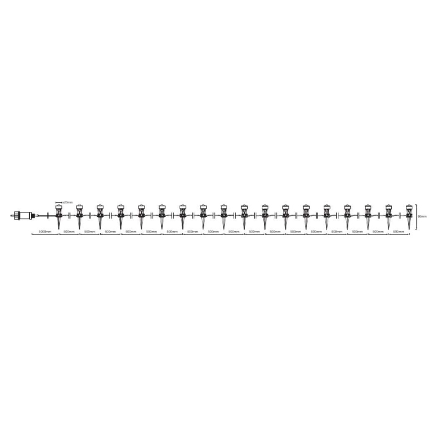 Ledvance - LED Spoljašnji dekorativna lampa DOT 18xLED/0,7W/230V IP65