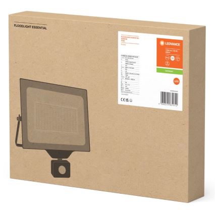 Ledvance - LED Spoljašnji zidni reflektor sa senzorom FLOODLIGHT ESSENTIAL LED/150W/230V IP65