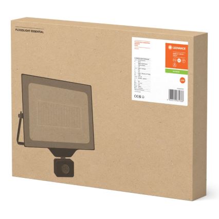 Ledvance - LED Spoljašnji zidni reflektor sa senzorom FLOODLIGHT ESSENTIAL LED/200W/230V IP65