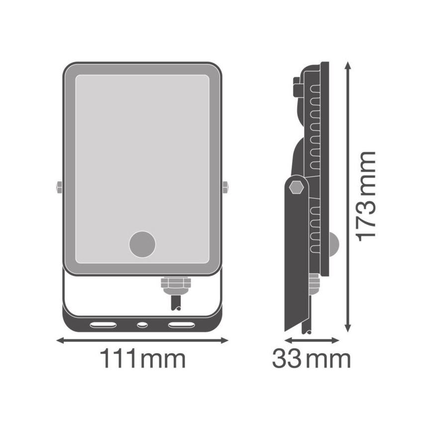Ledvance - LED Spoljašnji zidni reflektor sa senzorom FLOODLIGHT LED/20W/230V IP65