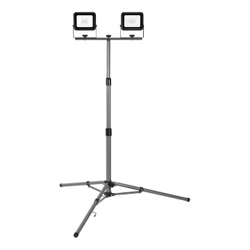 Ledvance - LED spoljašnji reflektor sa stalkom WORKLIGHT TRIPOD 2xLED/20W/230V 6500K IP65