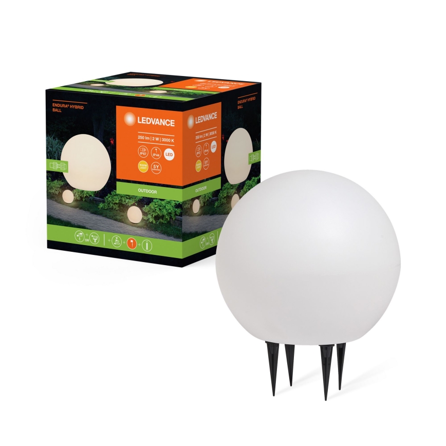 Ledvance - LED Spoljna lampa ENDURA HYBRID BALL LED/2W/12V IP44