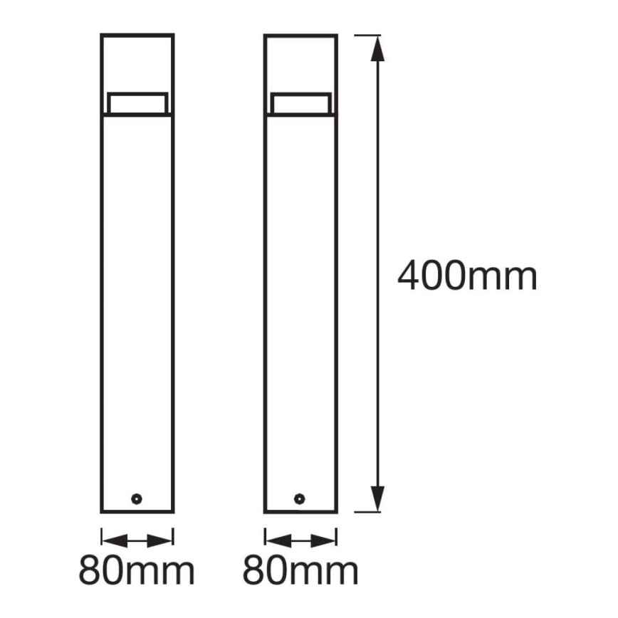 Ledvance - LED Spoljna lampa CRYSTAL 1xLED/4,5W/230V IP44 40 cm
