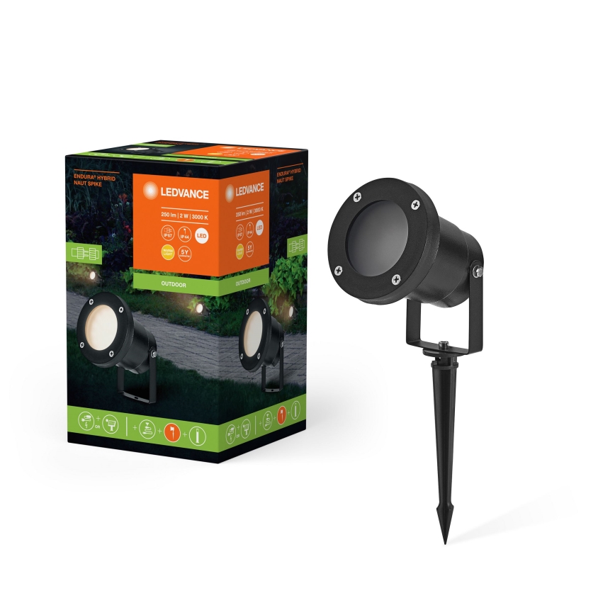 Ledvance - LED Spoljna lampa ENDURA HYBRID NAUT SPIKE LED/2W/12V IP44