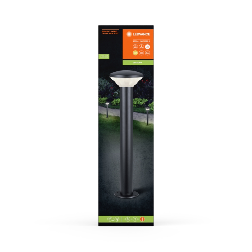 Ledvance - LED Spoljna lampa ENDURA HYBRID OLONA LED/2W/12V IP44