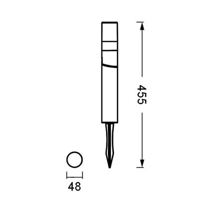 Ledvance - LED Spoljna lampa ENDURA HYBRID ROTA SPIKE LED/1W/12V IP44
