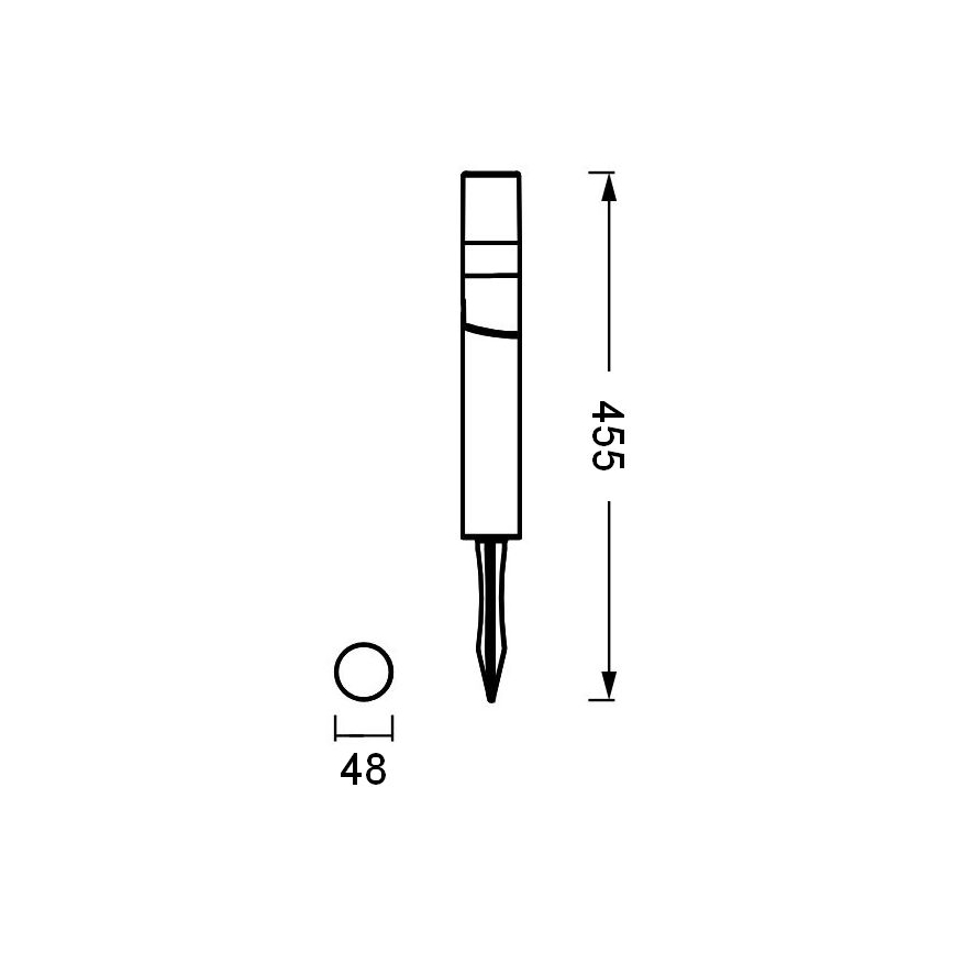 Ledvance - LED Spoljna lampa ENDURA HYBRID ROTA SPIKE LED/1W/12V IP44