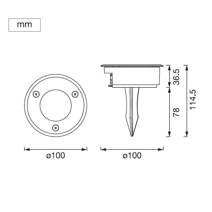 Ledvance - LED Spoljna lampa ENDURA HYBRID SPIKE LED/1W/12V IP44
