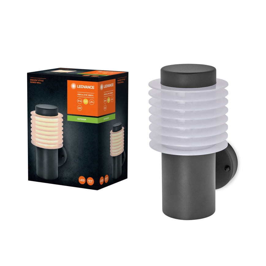 Ledvance - LED Spoljna zidna lampa ENDURA RONDO LED/9W/230V IP44 antracit