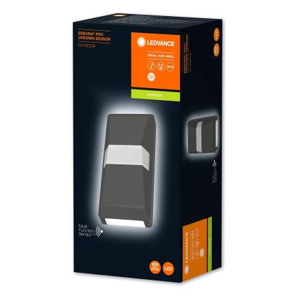Ledvance - LED spoljna zidna svetiljka sa senzorom UPDOWN LED/10W/230V IP55