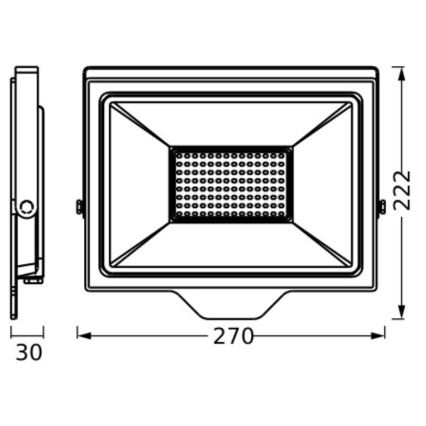 Ledvance - LED Spoljašnji zidni reflektor FLOODLIGHT ESSENTIAL LED/100W/230V IP65